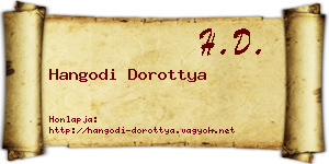 Hangodi Dorottya névjegykártya
